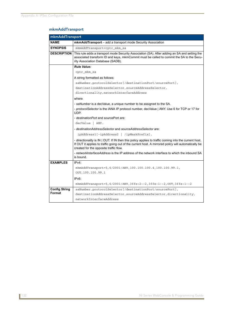 Mkmaddtransport | AMX NI-2100/3100/4100 User Manual | Page 140 / 154