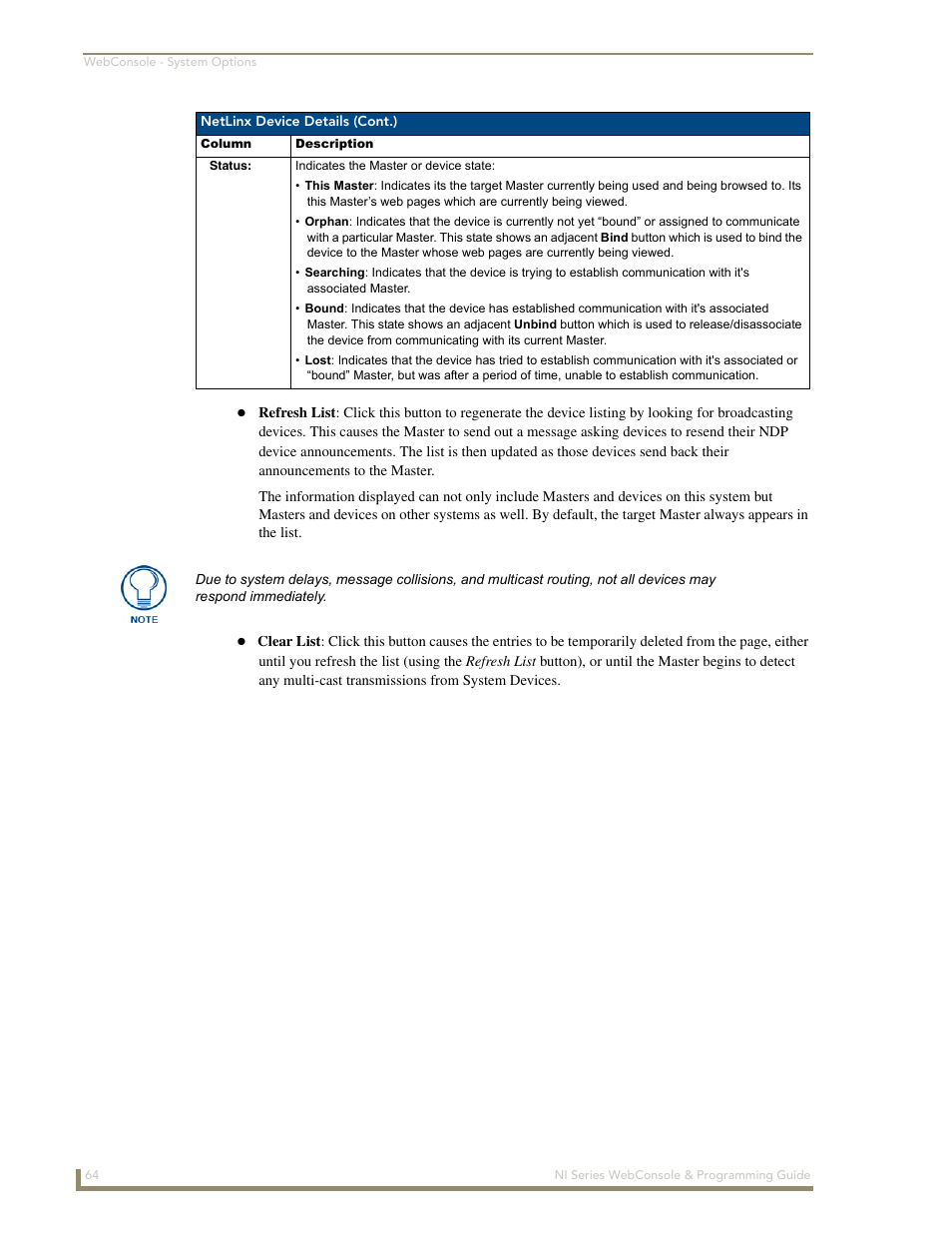 AMX NI-2100/3100/4100 User Manual | Page 72 / 154