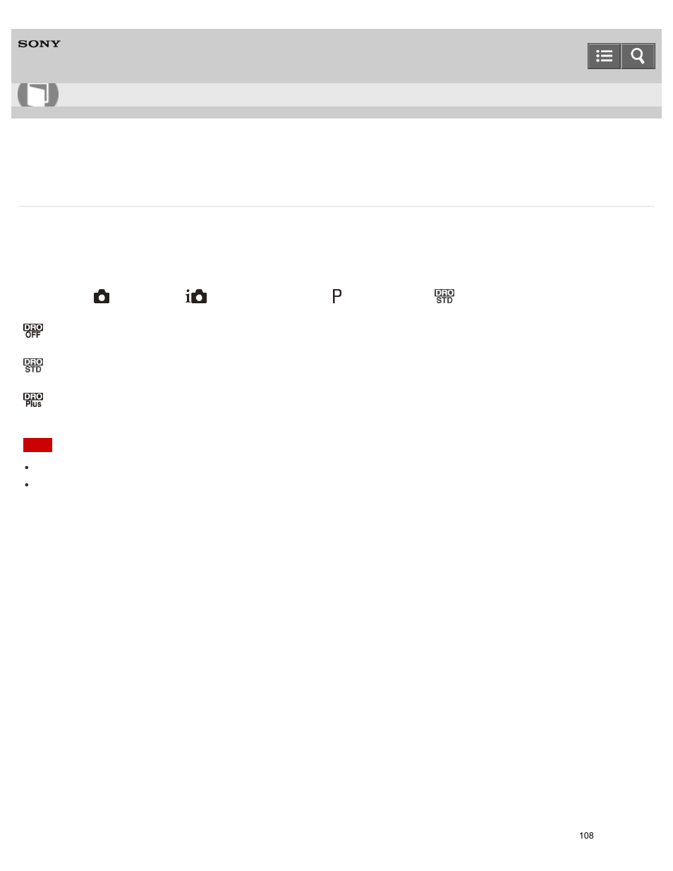 Help guide | Sony DSC-W800 User Manual | Page 108 / 224