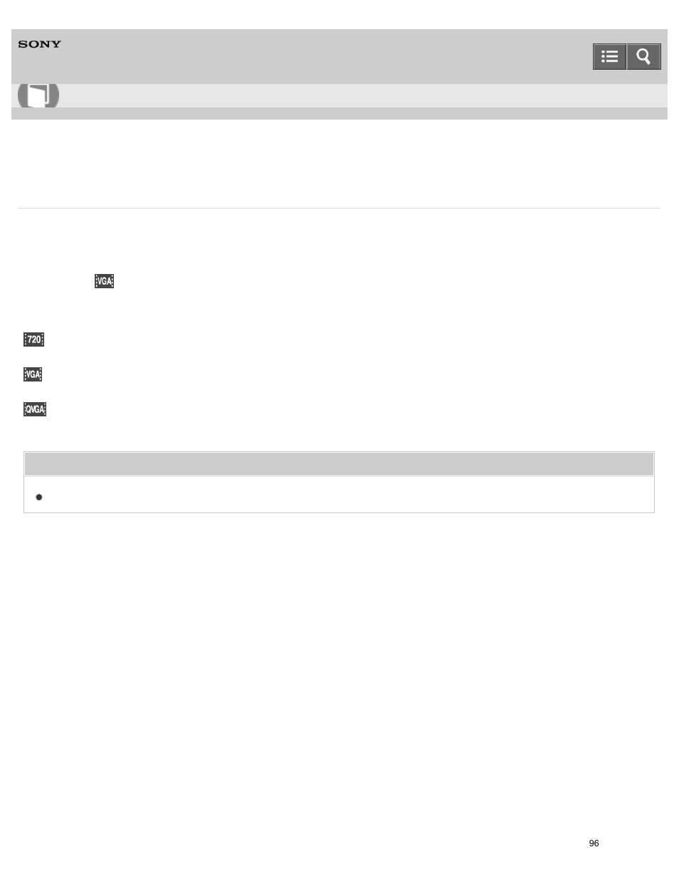 Image size when shooting movies, Help guide | Sony DSC-W800 User Manual | Page 96 / 224