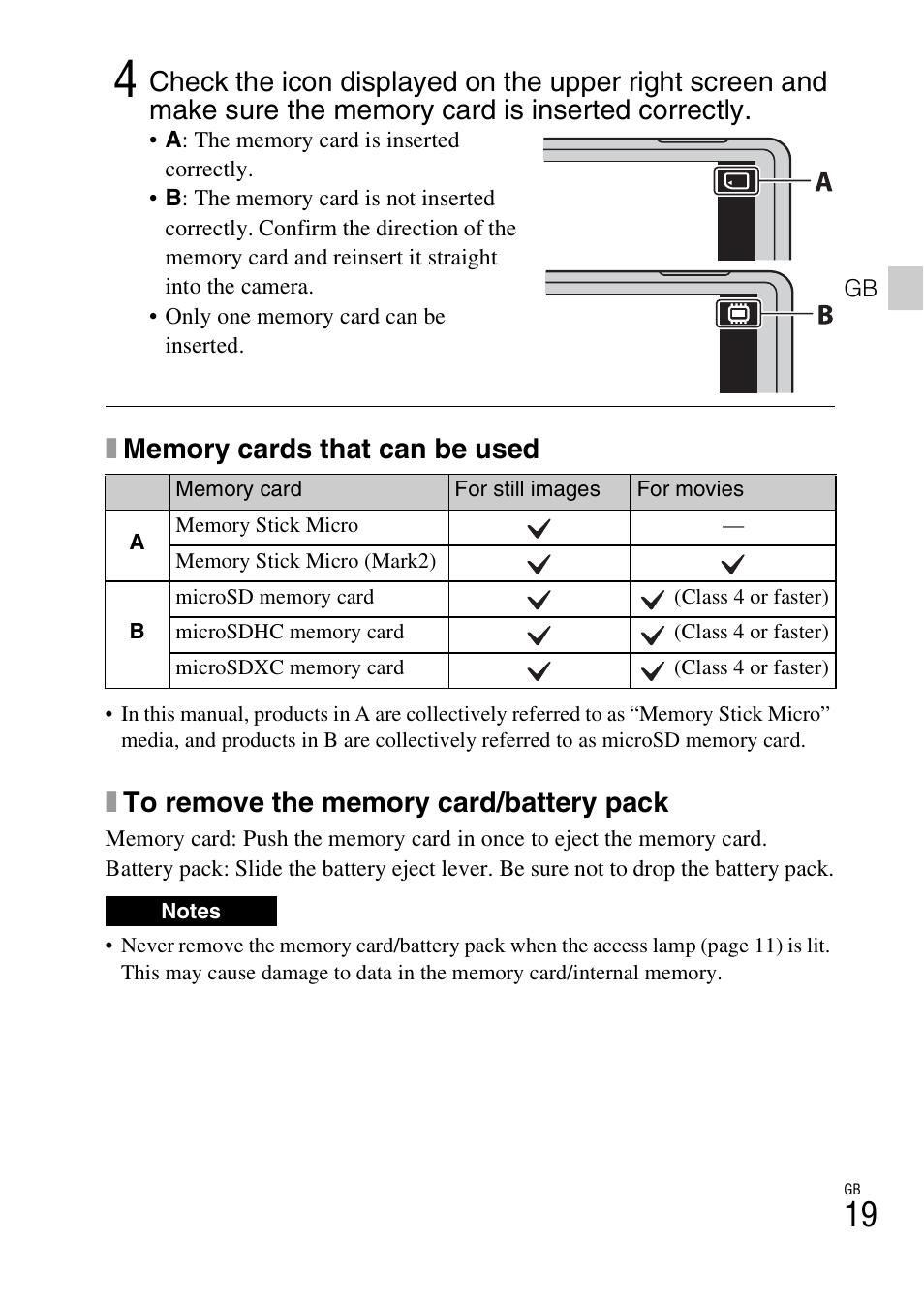 Sony DSC-TX30 User Manual | Page 19 / 80