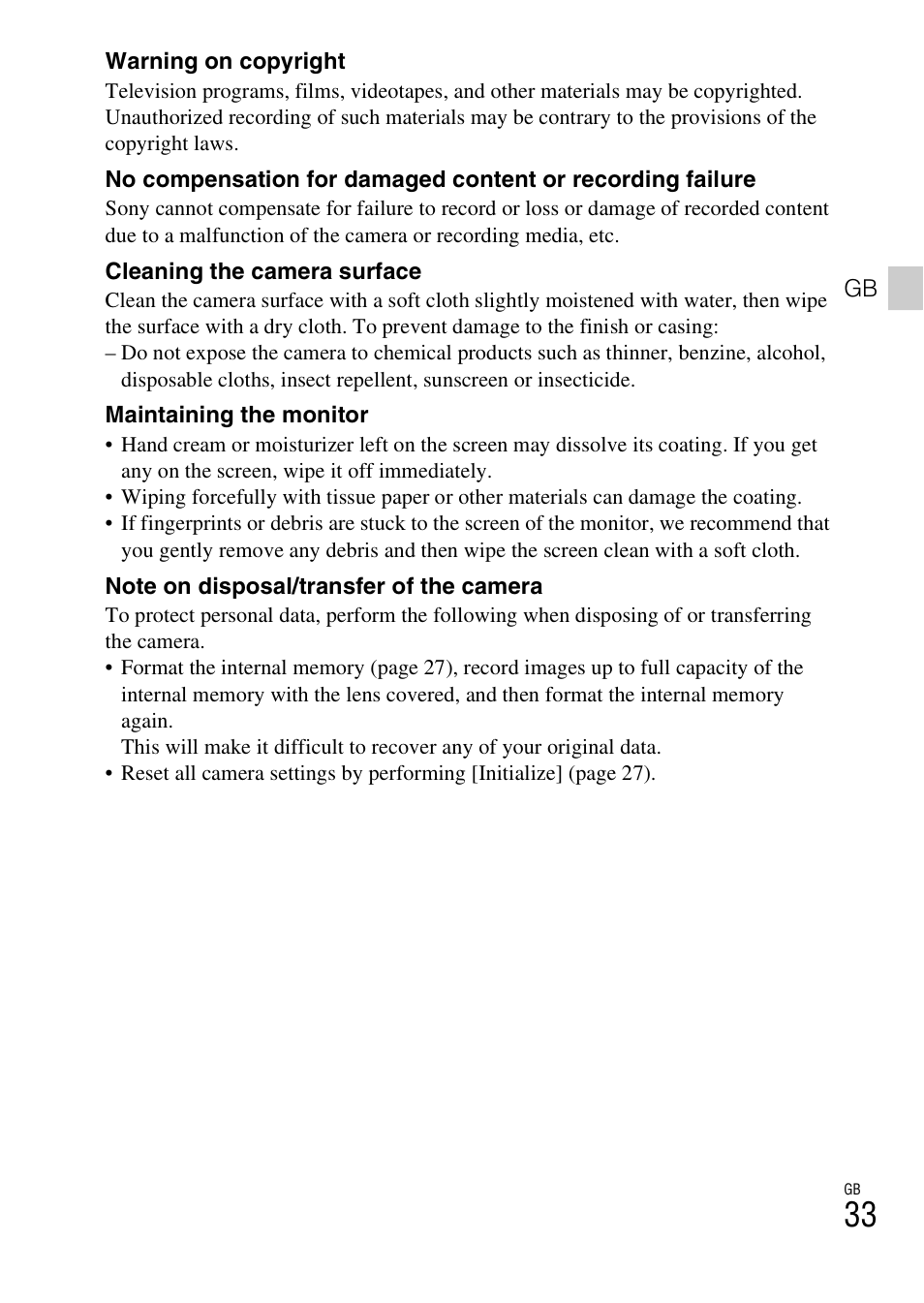 Sony DSC-TX30 User Manual | Page 33 / 80