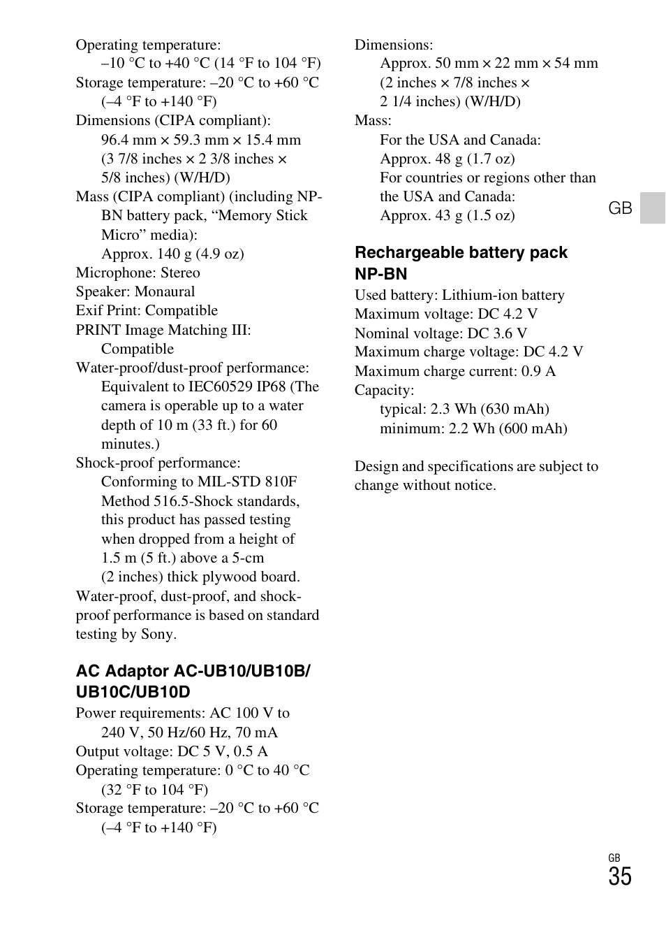 Sony DSC-TX30 User Manual | Page 35 / 80