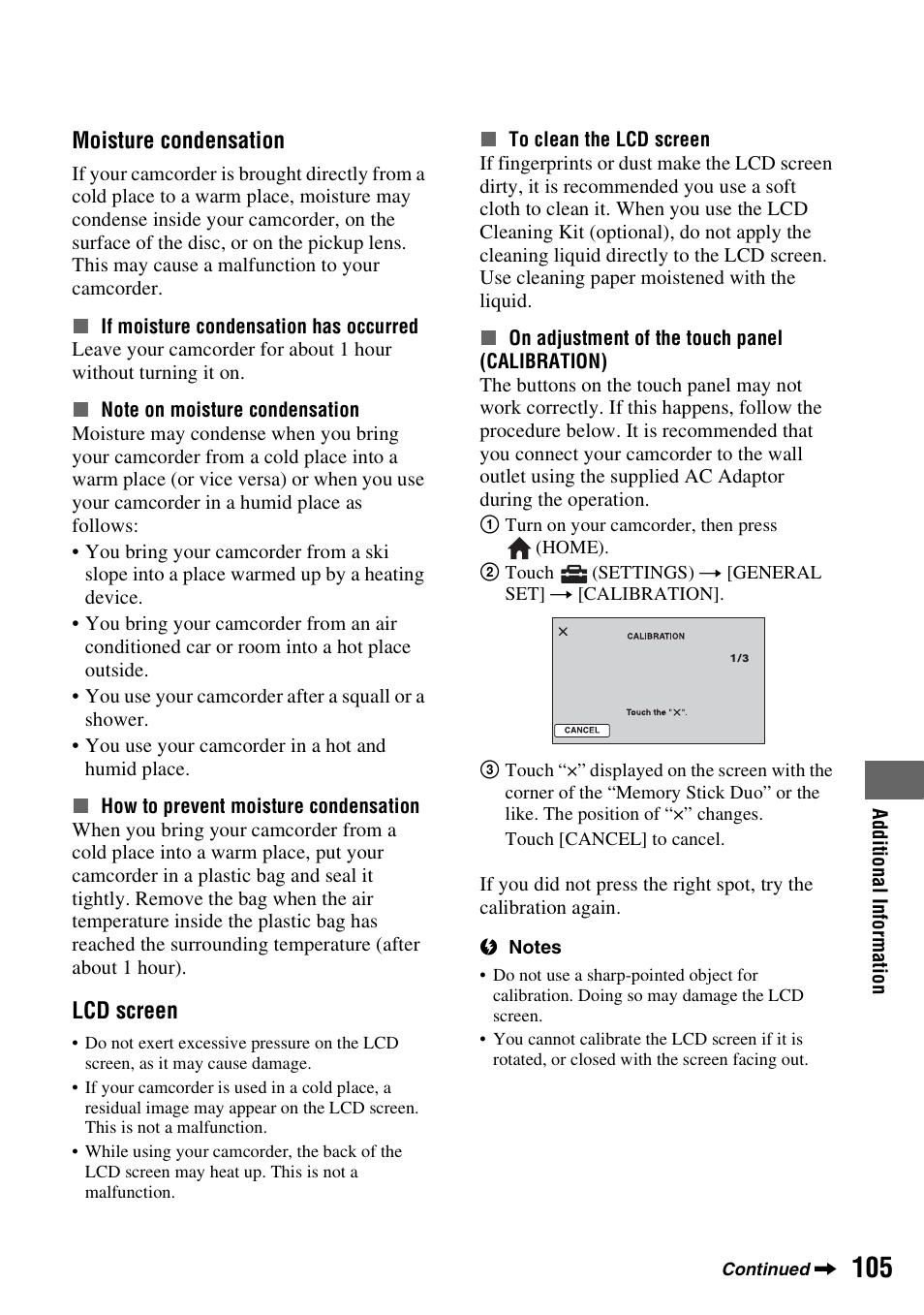 P. 105) | Sony DCR-DVD108BDL User Manual | Page 105 / 139