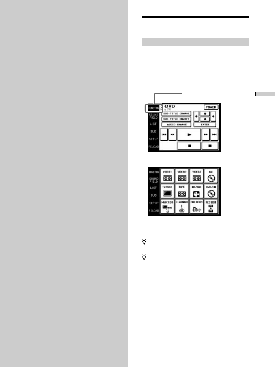 Operation, Basic operations | Sony RM-TP504 User Manual | Page 11 / 36