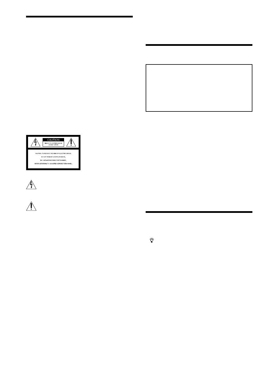 Warning, About this manual, Precautions | Sony RM-TP504 User Manual | Page 2 / 36