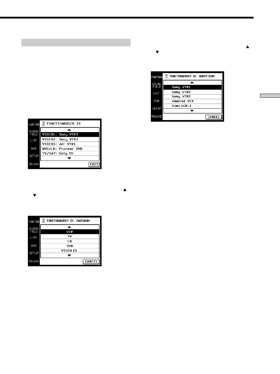 Sony RM-TP504 User Manual | Page 23 / 36