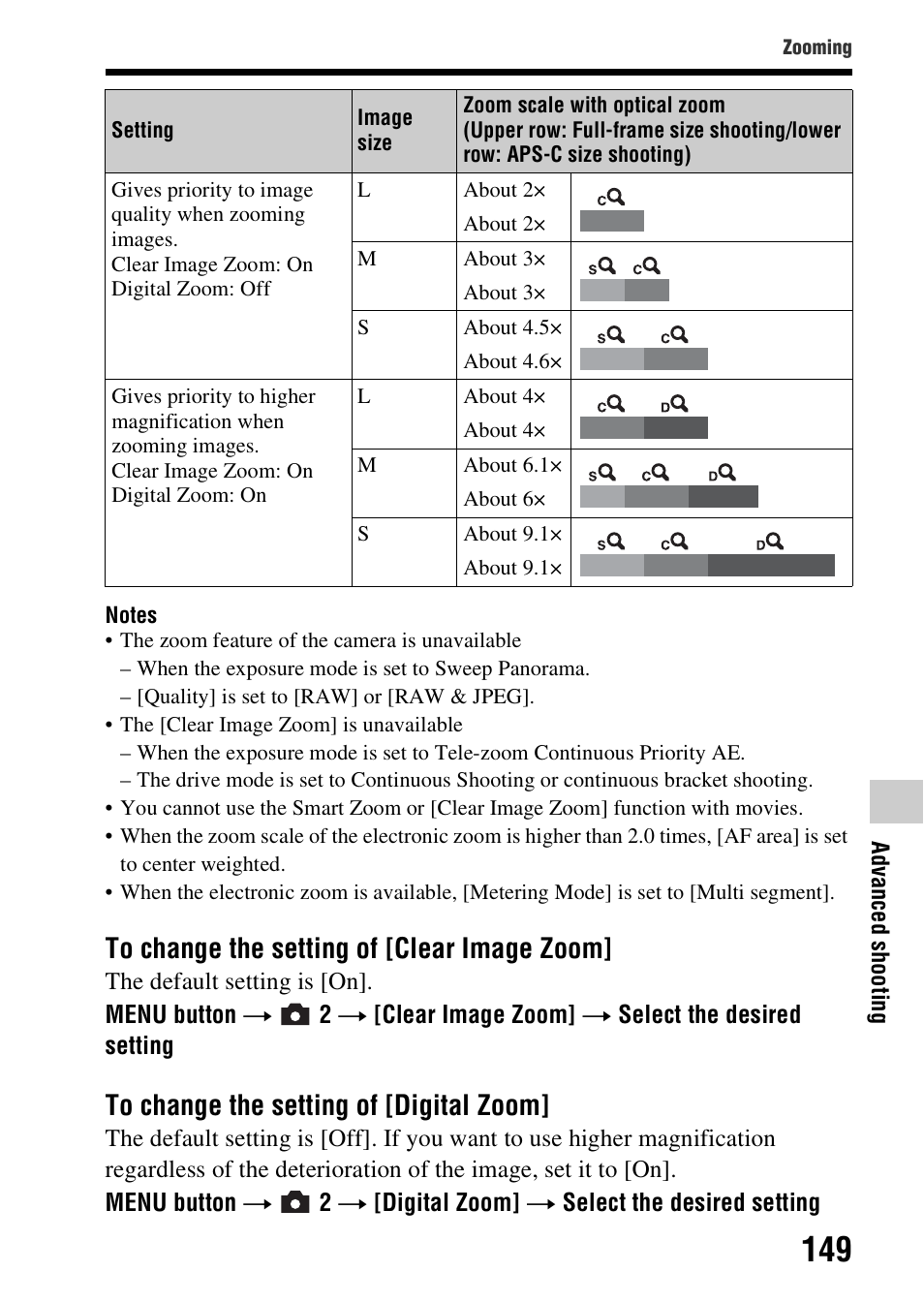 Sony SLT-A99V User Manual | Page 149 / 245