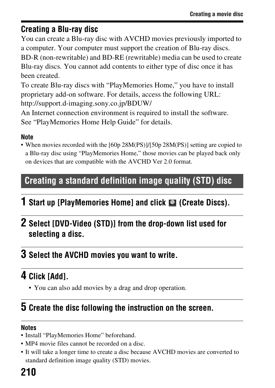 Sony SLT-A99V User Manual | Page 210 / 245