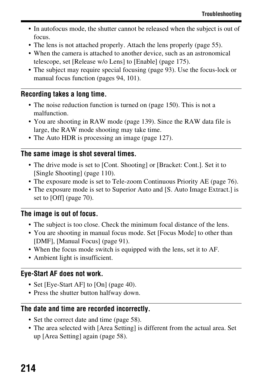 Sony SLT-A99V User Manual | Page 214 / 245