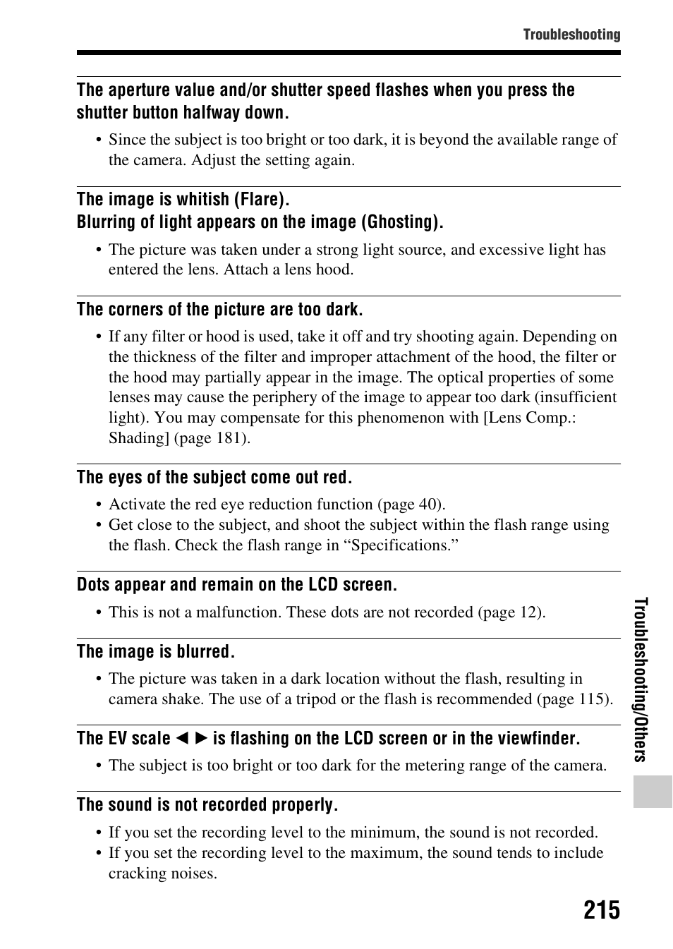 Sony SLT-A99V User Manual | Page 215 / 245