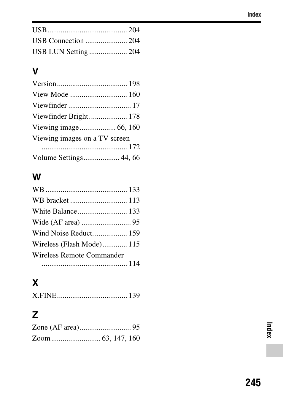 Sony SLT-A99V User Manual | Page 245 / 245