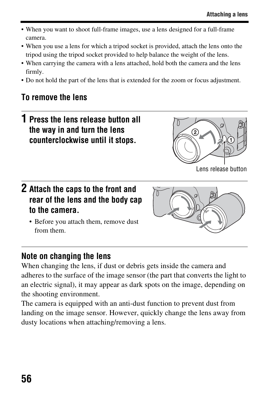 On (56) | Sony SLT-A99V User Manual | Page 56 / 245