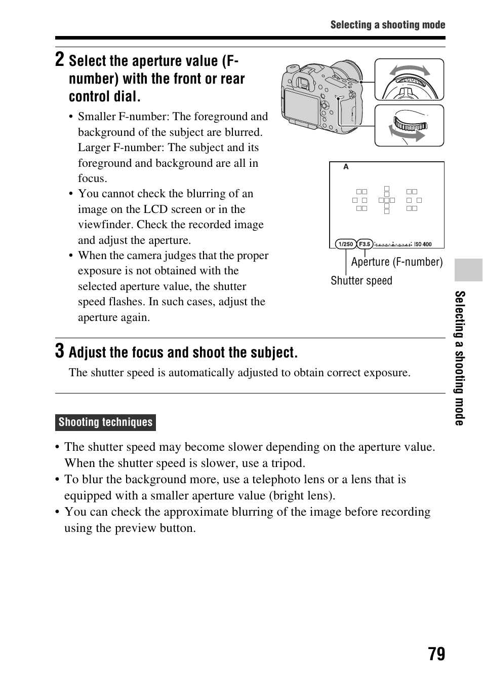 Sony SLT-A99V User Manual | Page 79 / 245