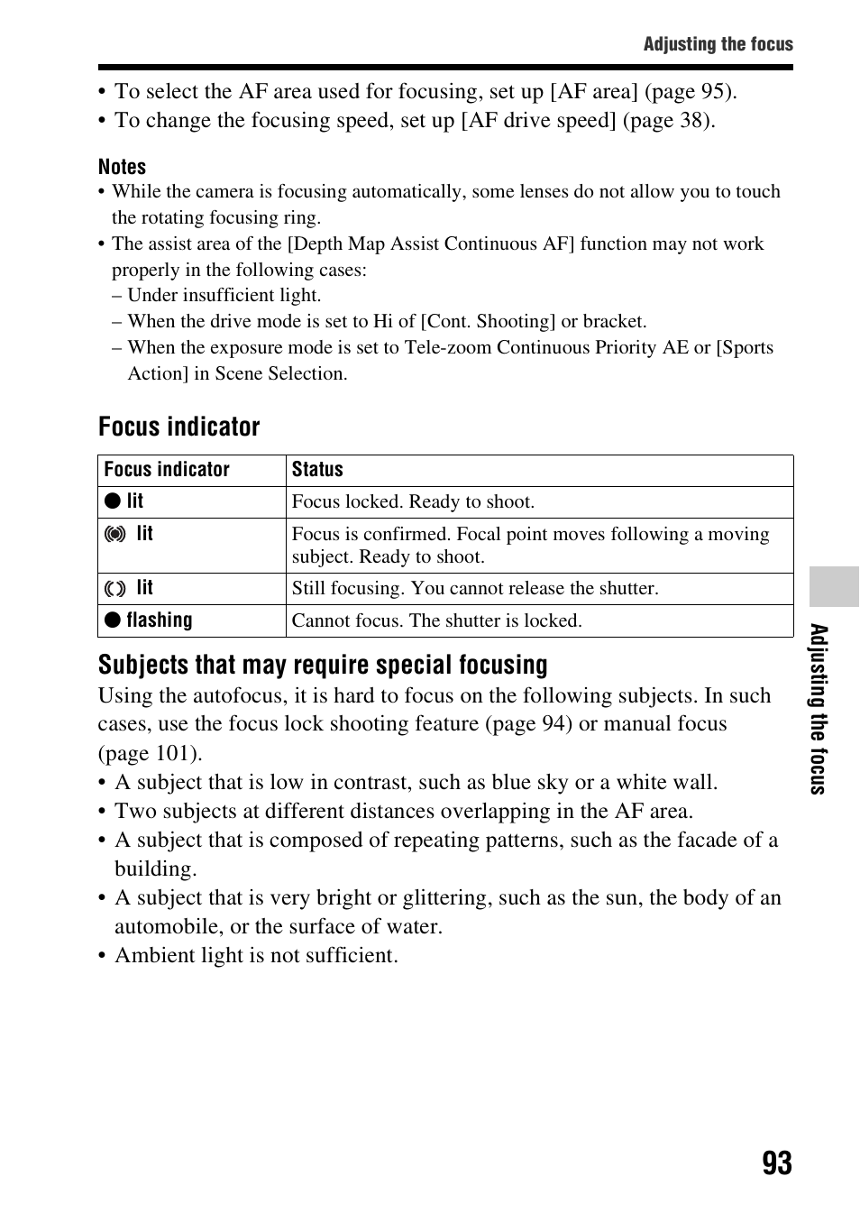 Sony SLT-A99V User Manual | Page 93 / 245
