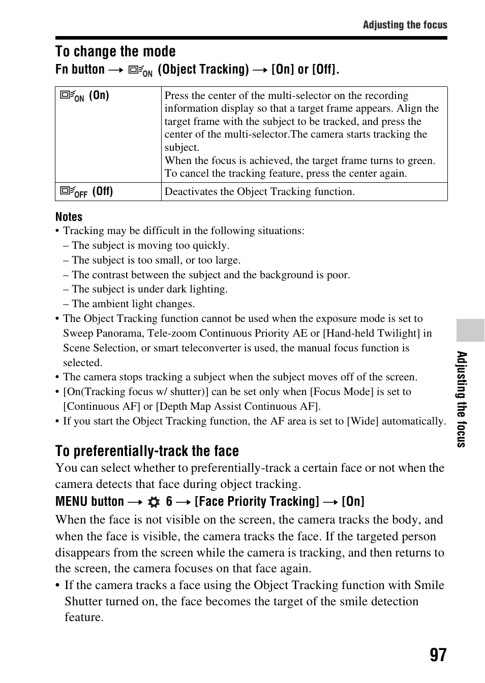 G (97) | Sony SLT-A99V User Manual | Page 97 / 245