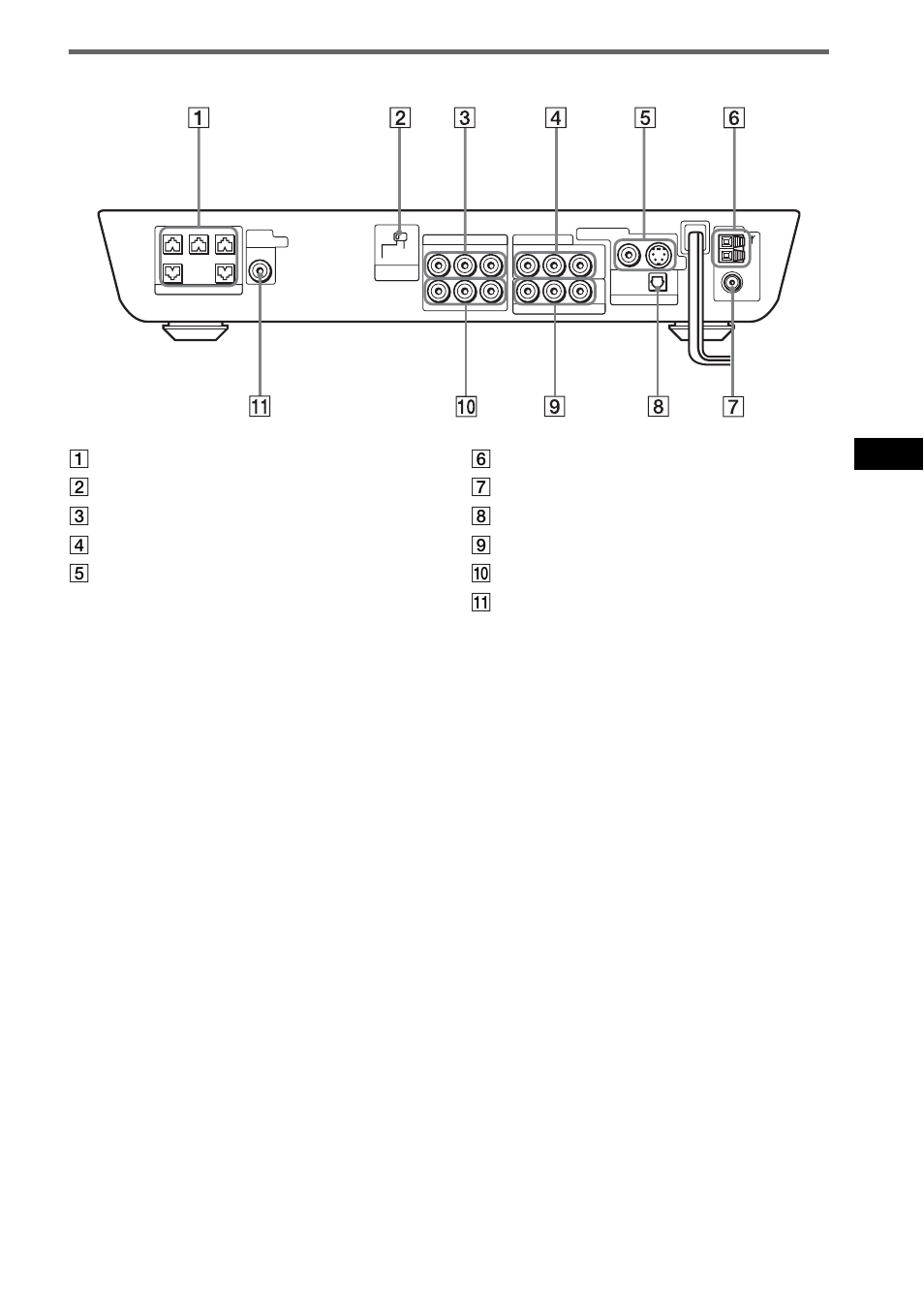 Rear panel, Ad dit iona l inf o rma tion | Sony SS-CT8 User Manual | Page 85 / 92