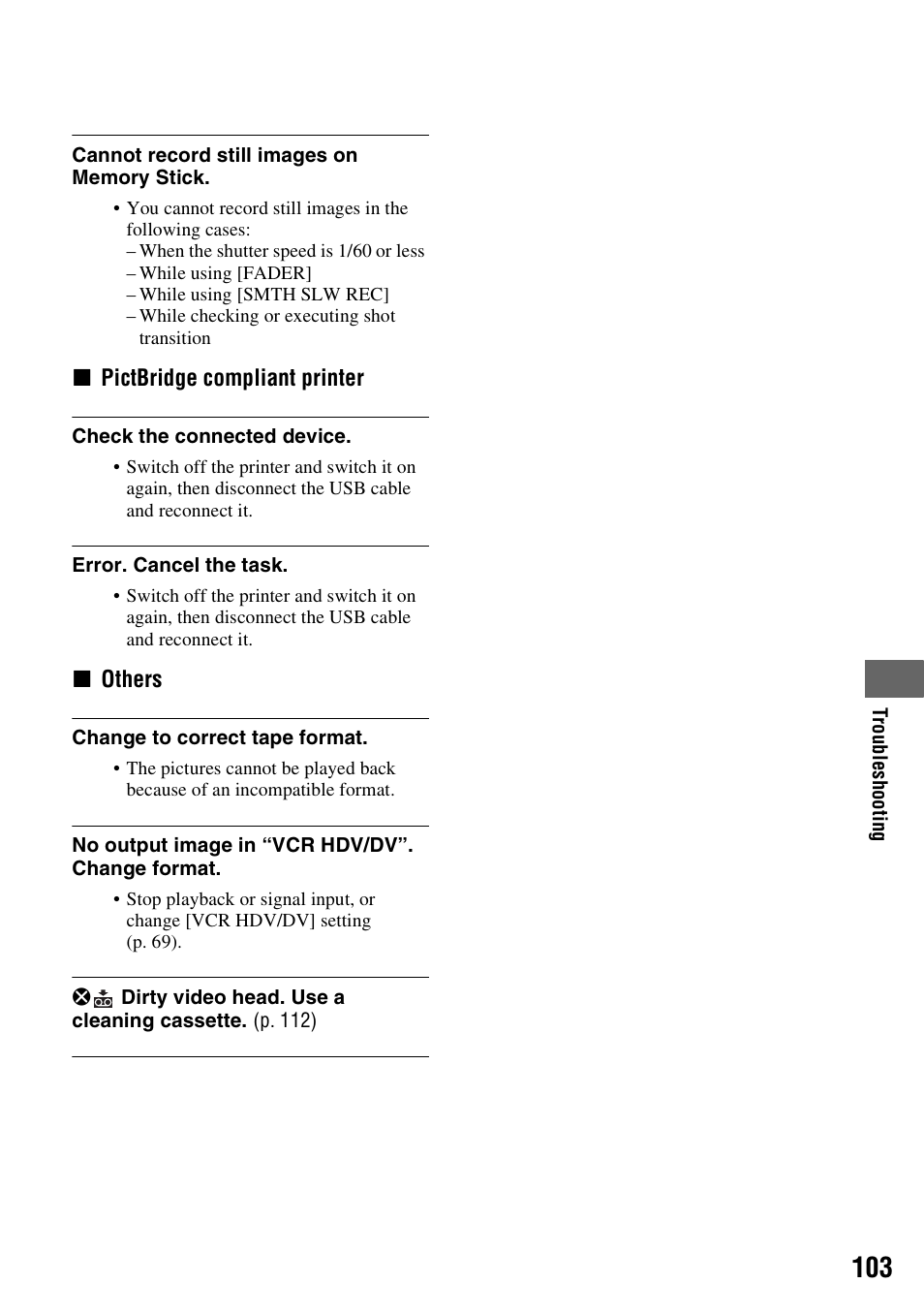 Sony HDR-FX7 User Manual | Page 103 / 131