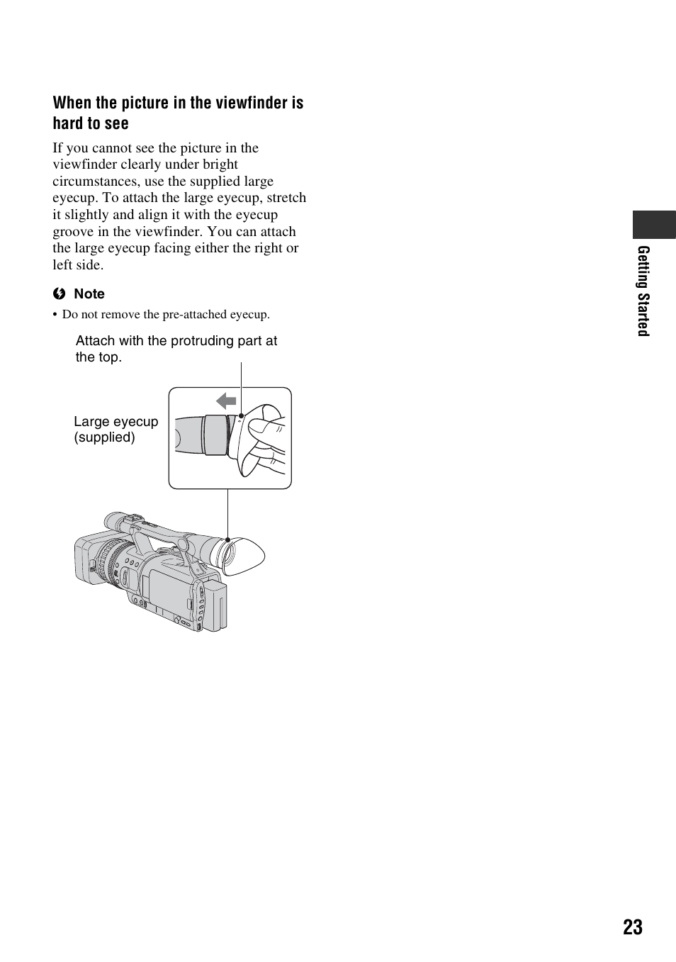 1) (p. 23) | Sony HDR-FX7 User Manual | Page 23 / 131