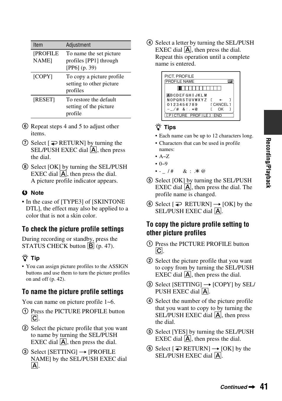 Sony HDR-FX7 User Manual | Page 41 / 131