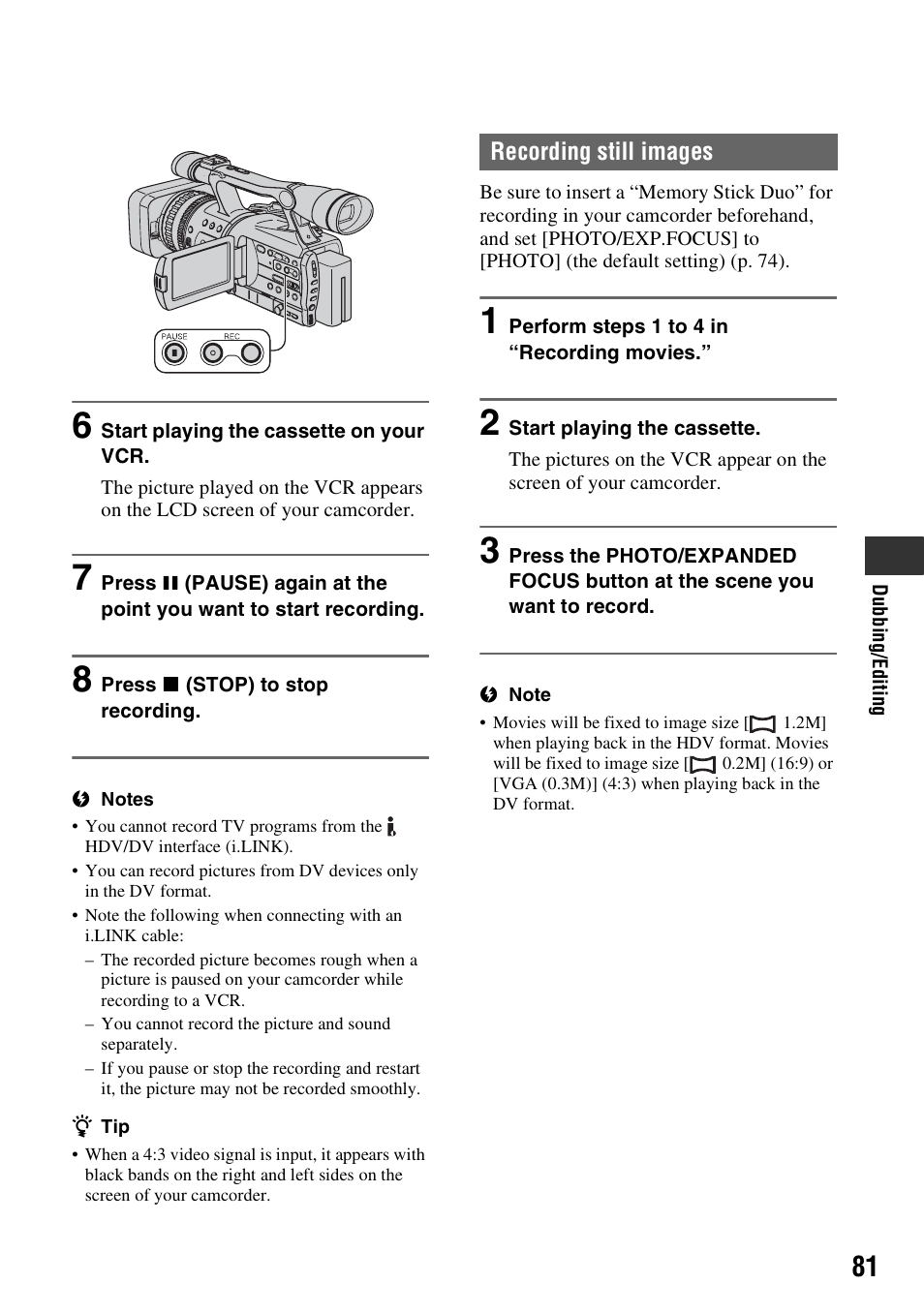 Sony HDR-FX7 User Manual | Page 81 / 131