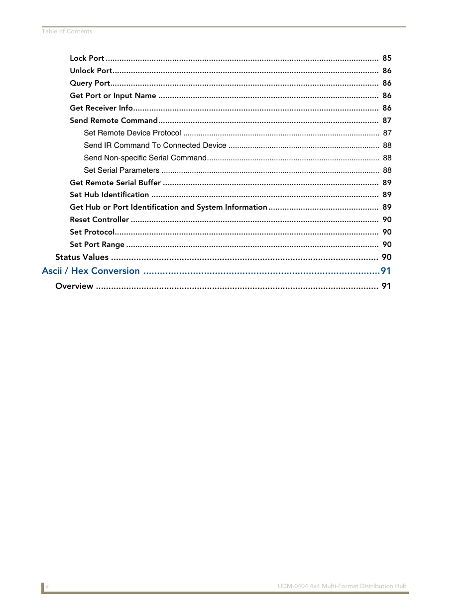AMX UDM-0404 User Manual | Page 12 / 106