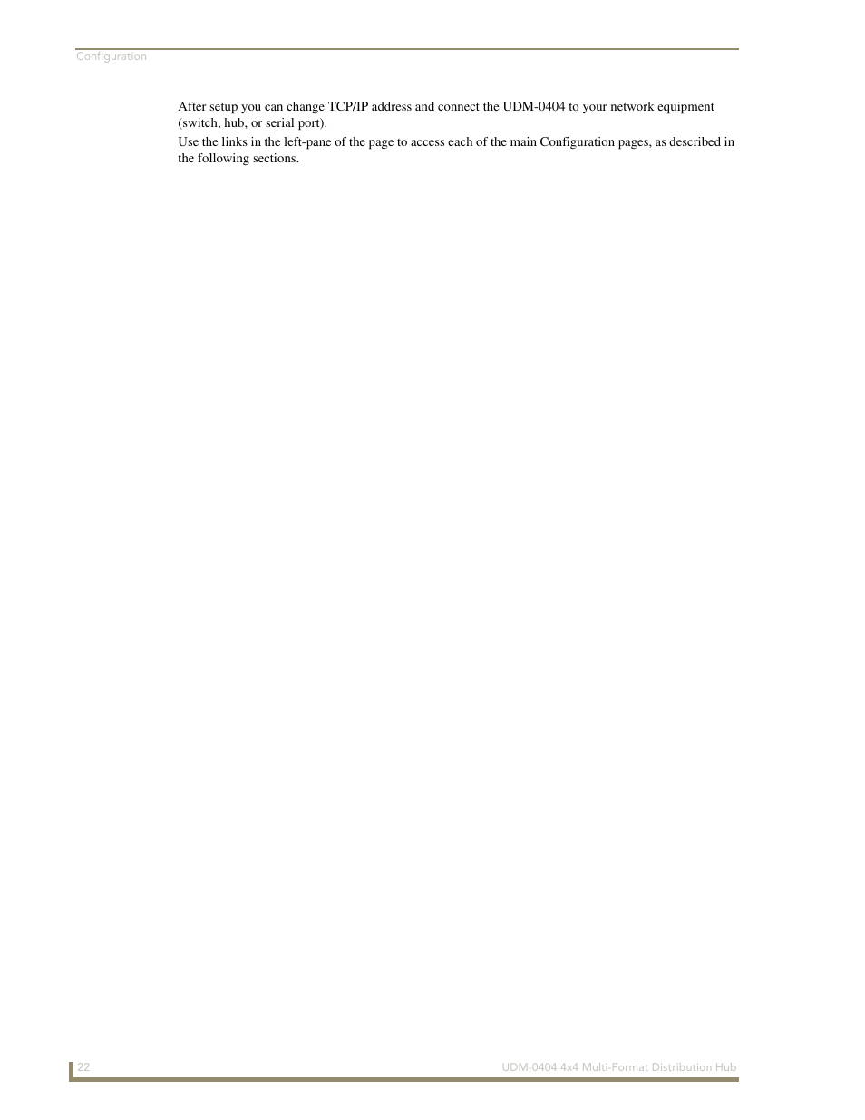 AMX UDM-0404 User Manual | Page 34 / 106