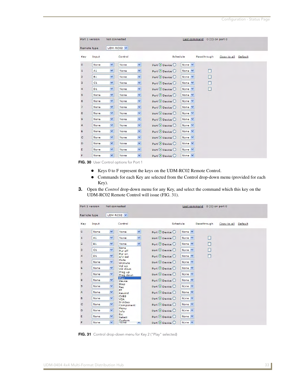 AMX UDM-0404 User Manual | Page 45 / 106