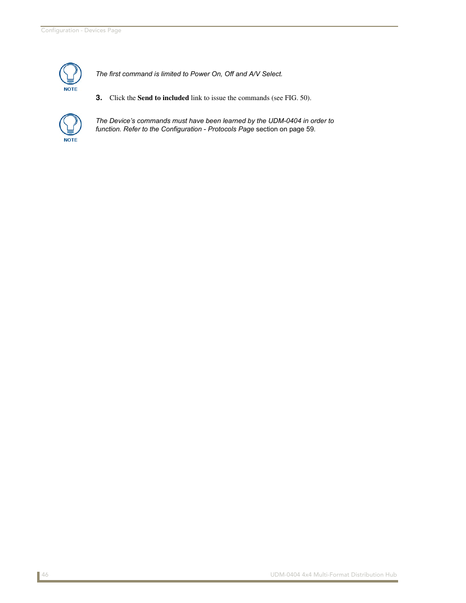 AMX UDM-0404 User Manual | Page 58 / 106