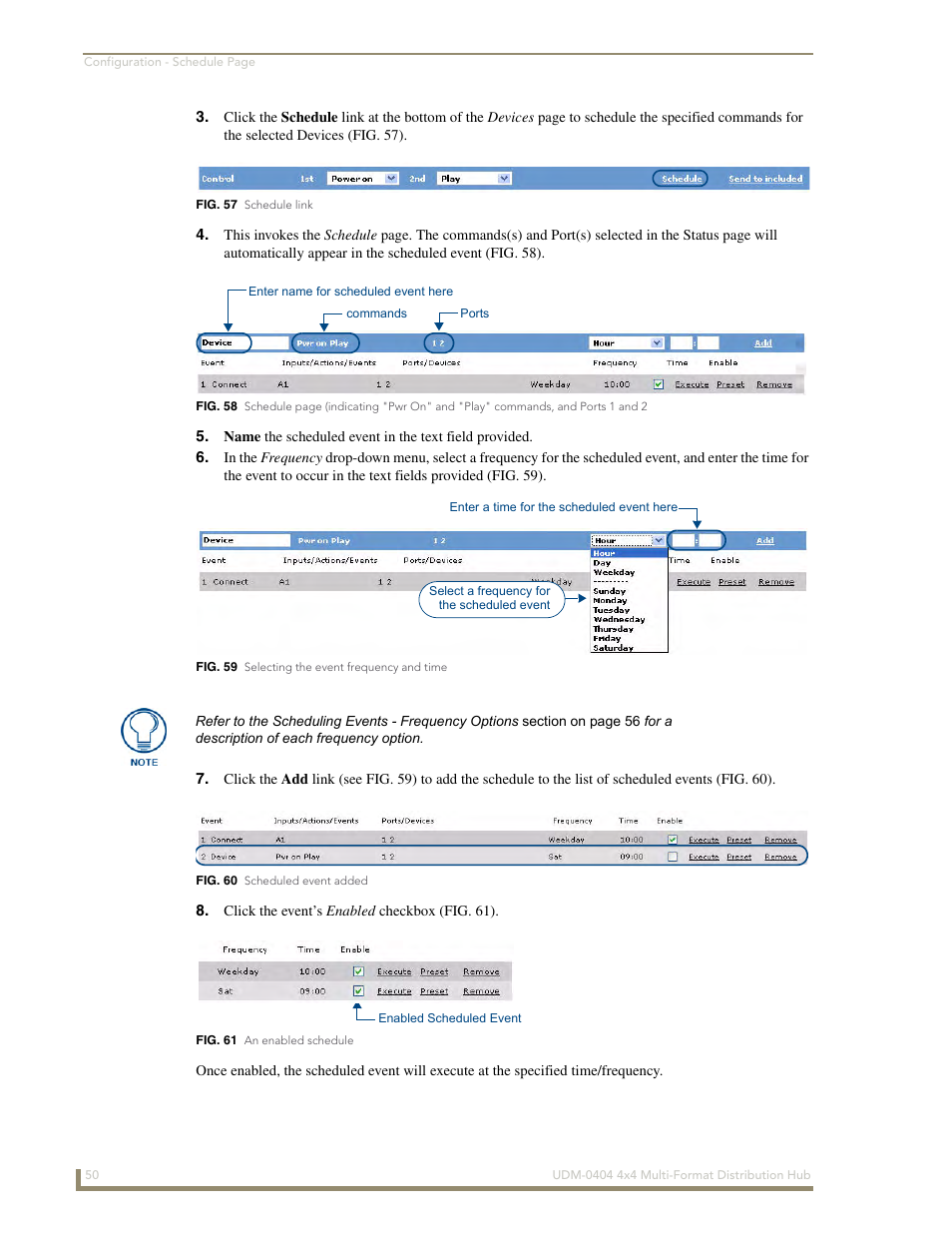 AMX UDM-0404 User Manual | Page 62 / 106