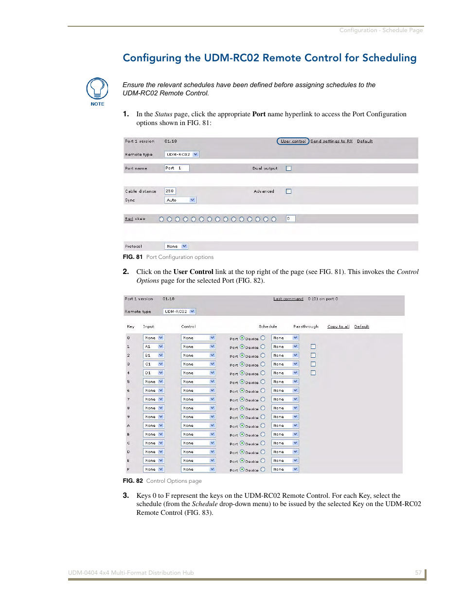 AMX UDM-0404 User Manual | Page 69 / 106