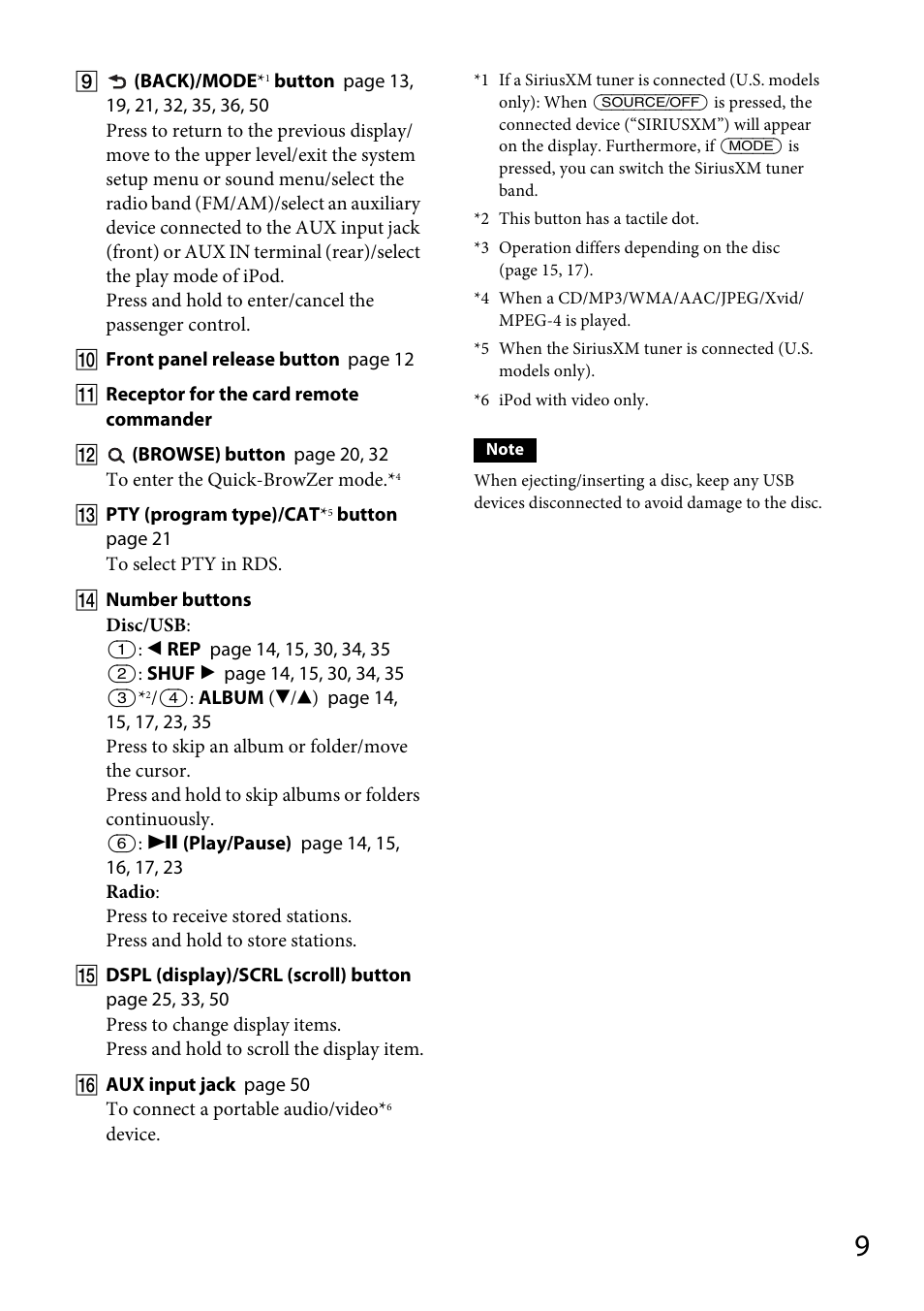 Sony MEX-DV1700U User Manual | Page 9 / 64