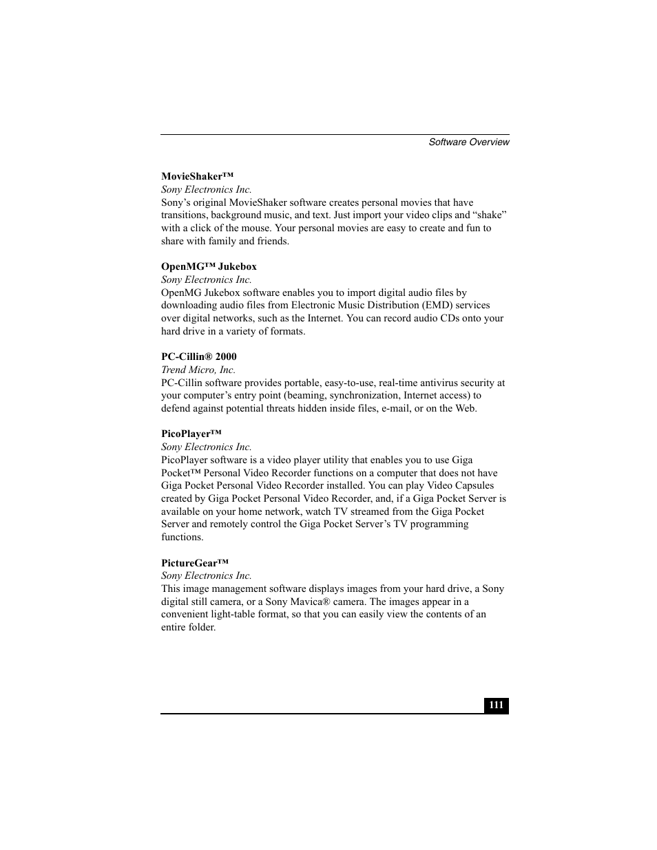 Sony PCG-GRX560K User Manual | Page 111 / 162