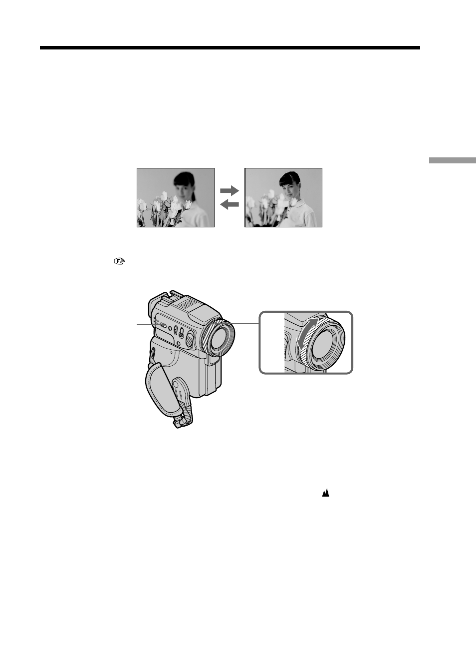 Focusing manually | Sony DCR-PC115 User Manual | Page 53 / 188