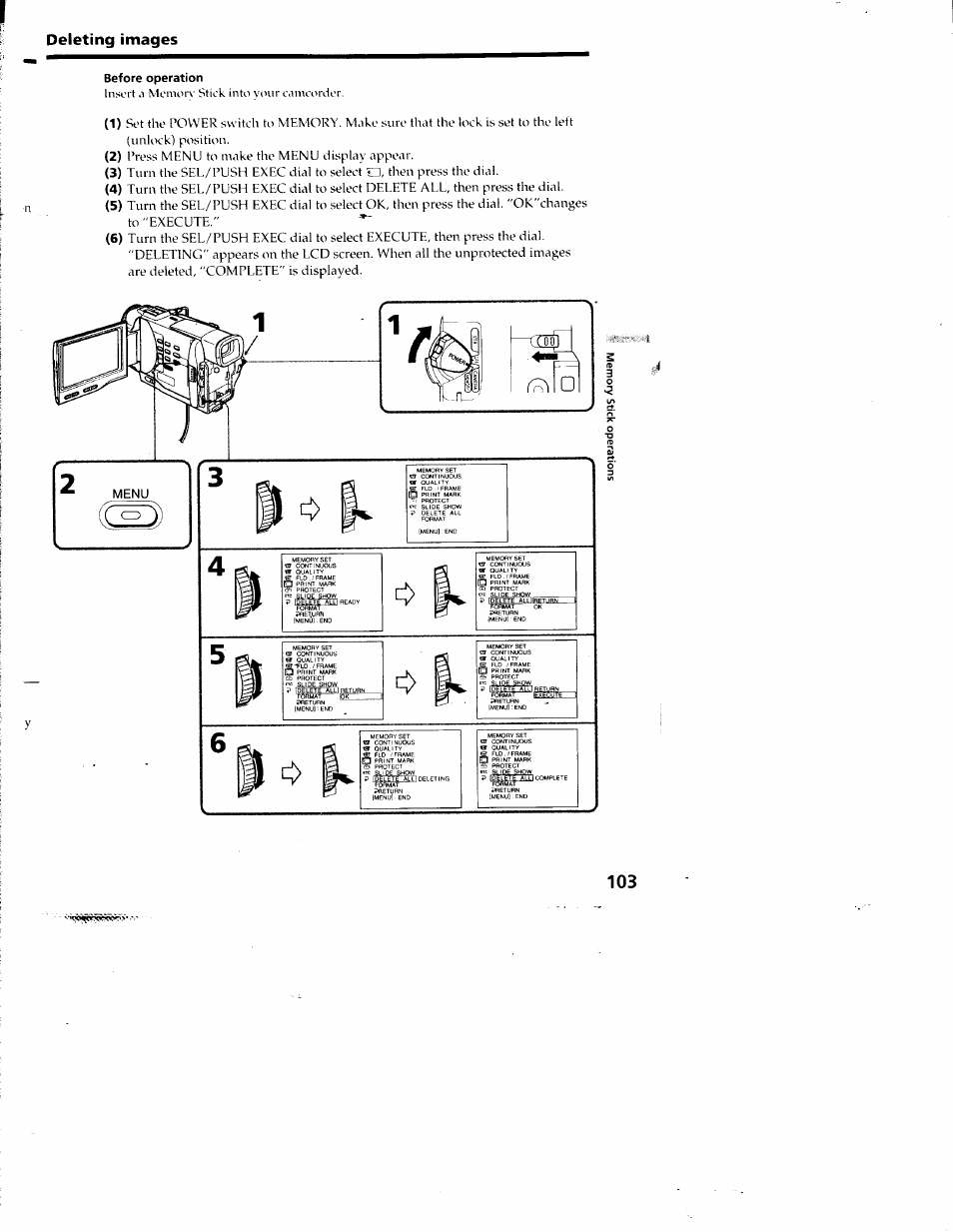 Before operation | Sony DCR-TRV10 User Manual | Page 103 / 163