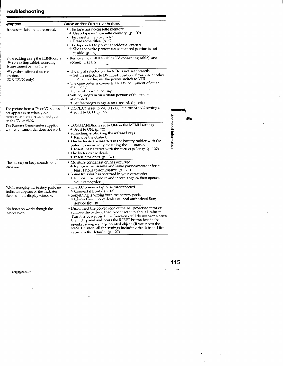 Sony DCR-TRV10 User Manual | Page 114 / 163