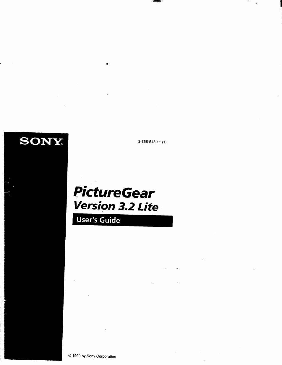 Picturegear, Version 3.2 lite | Sony DCR-TRV10 User Manual | Page 136 / 163