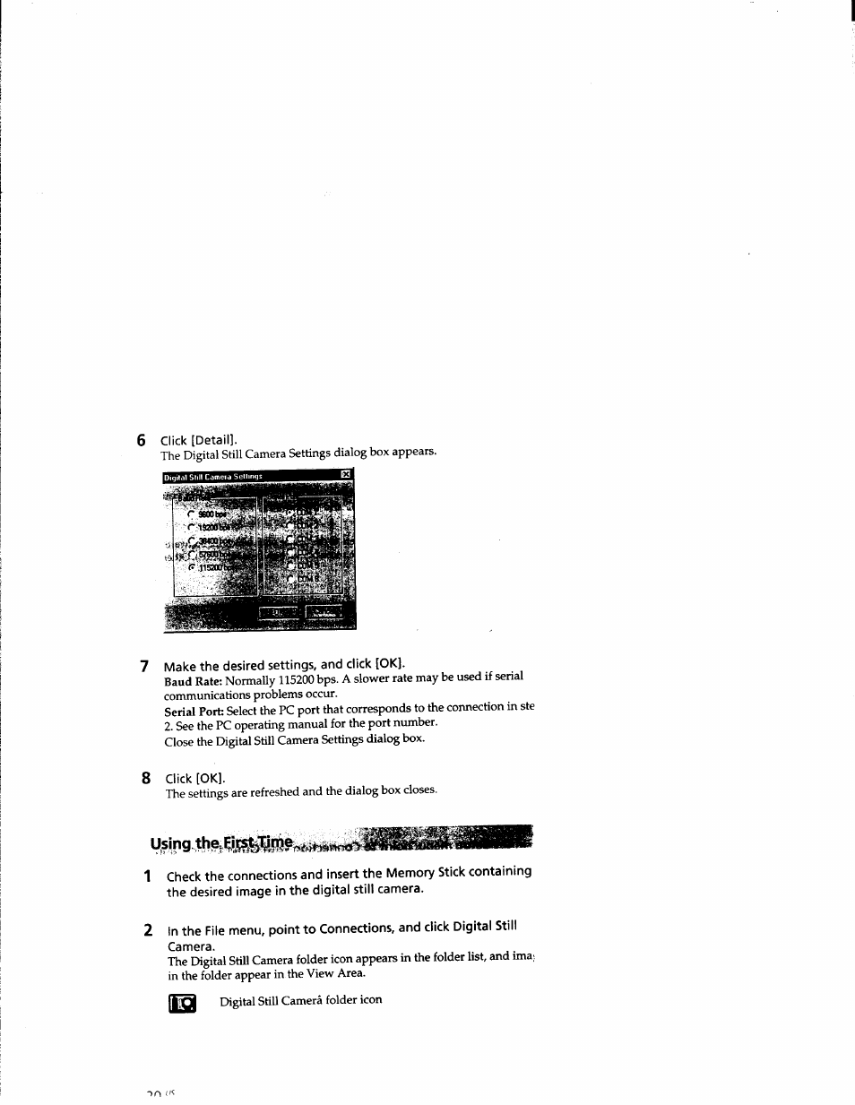 Using the, Make the desired settings, and click [ok, 8click [ok | 6click [detail | Sony DCR-TRV10 User Manual | Page 155 / 163