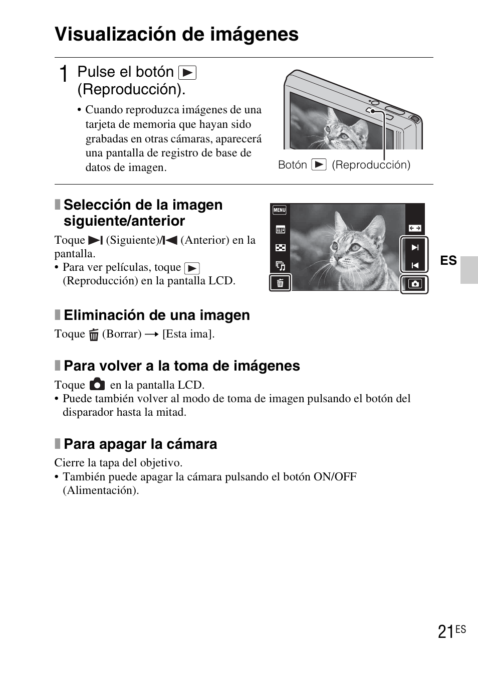 Visualización de imágenes | Sony DSC-TX7 User Manual | Page 51 / 64