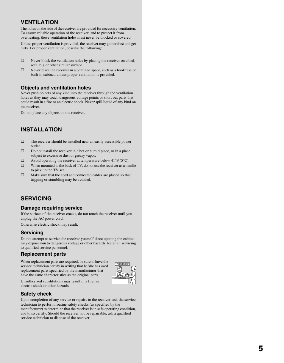 Sony KDL-40WL140 User Manual | Page 5 / 48