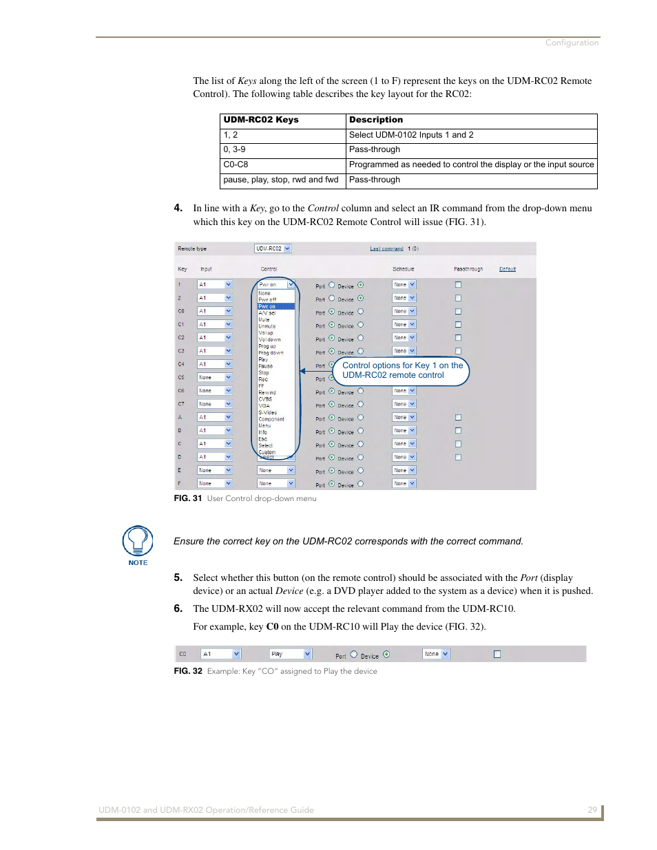 AMX UDM-0102 User Manual | Page 41 / 82