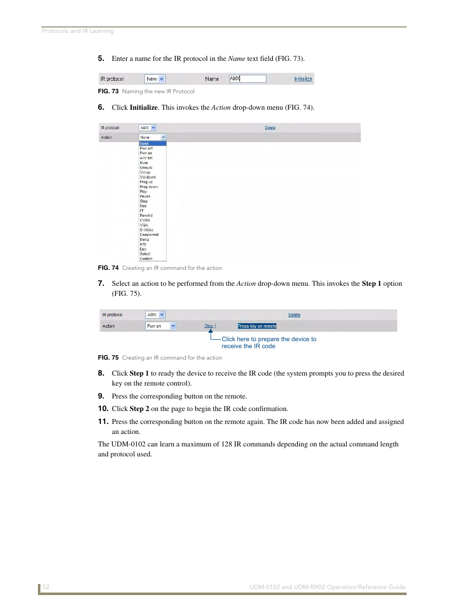 AMX UDM-0102 User Manual | Page 64 / 82