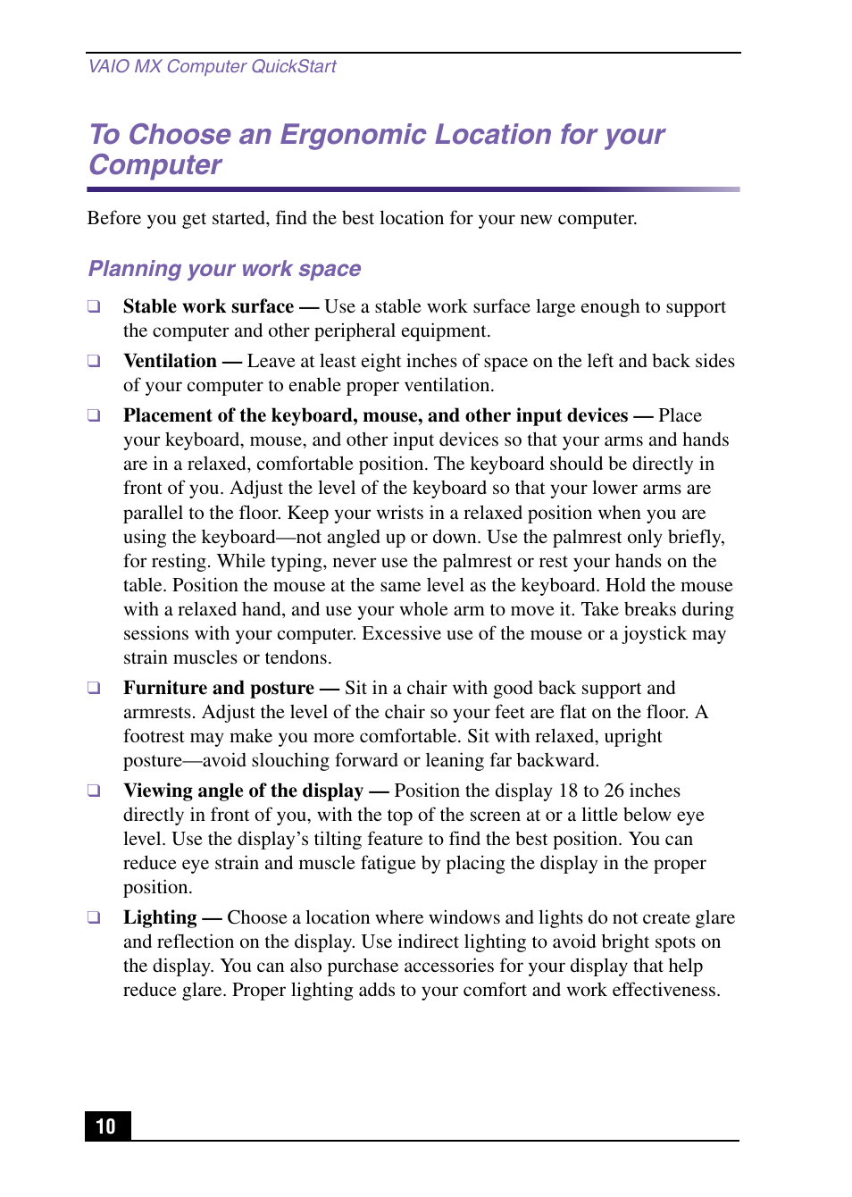 Sony PCV-MXS10 User Manual | Page 10 / 32