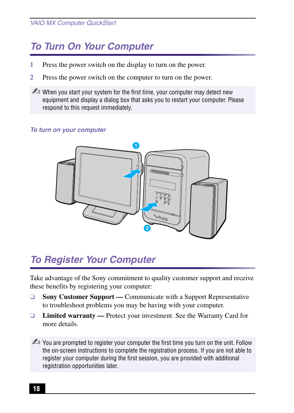 Sony PCV-MXS10 User Manual | Page 18 / 32