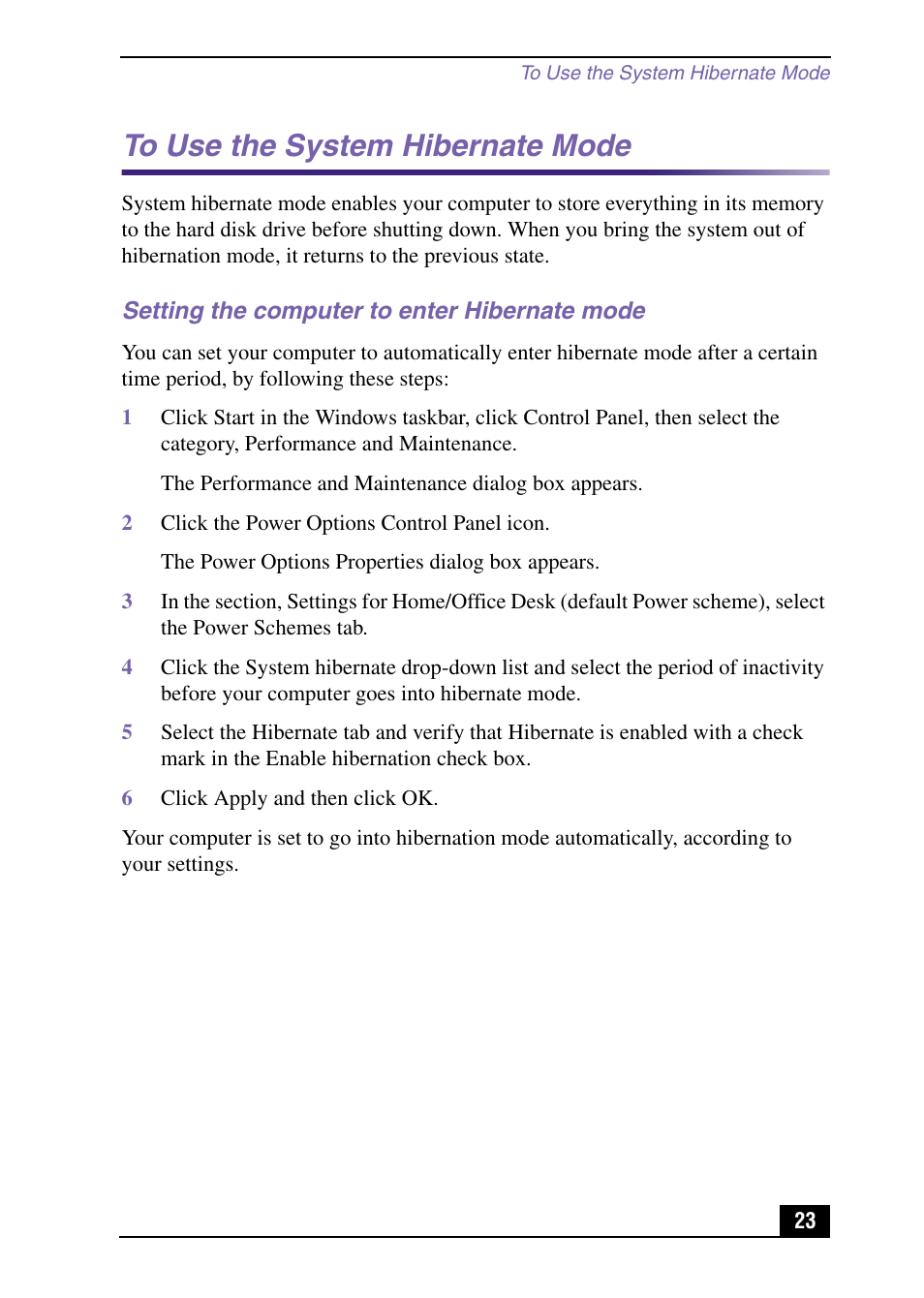 Sony PCV-MXS10 User Manual | Page 23 / 32