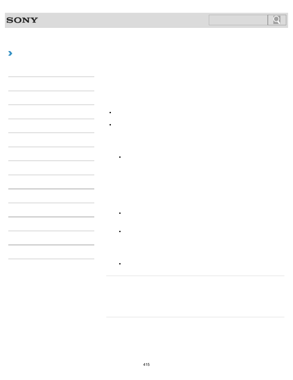 Formatting “memory stick, How to use, Search | Sony SVL241290X User Manual | Page 415 / 535