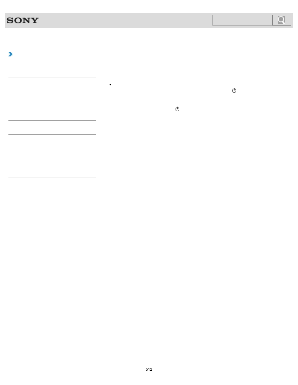 Troubleshooting, Search | Sony SVL241290X User Manual | Page 512 / 535