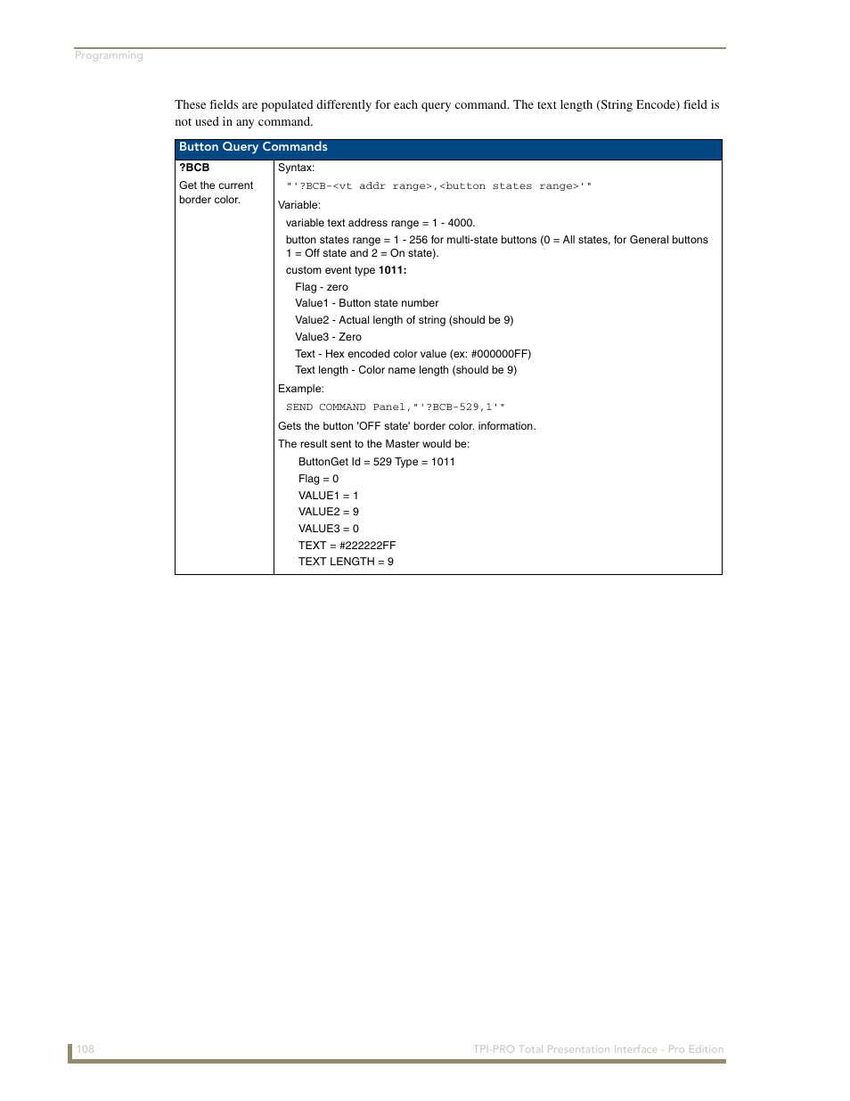 AMX TPI-PRO-2 User Manual | Page 114 / 148