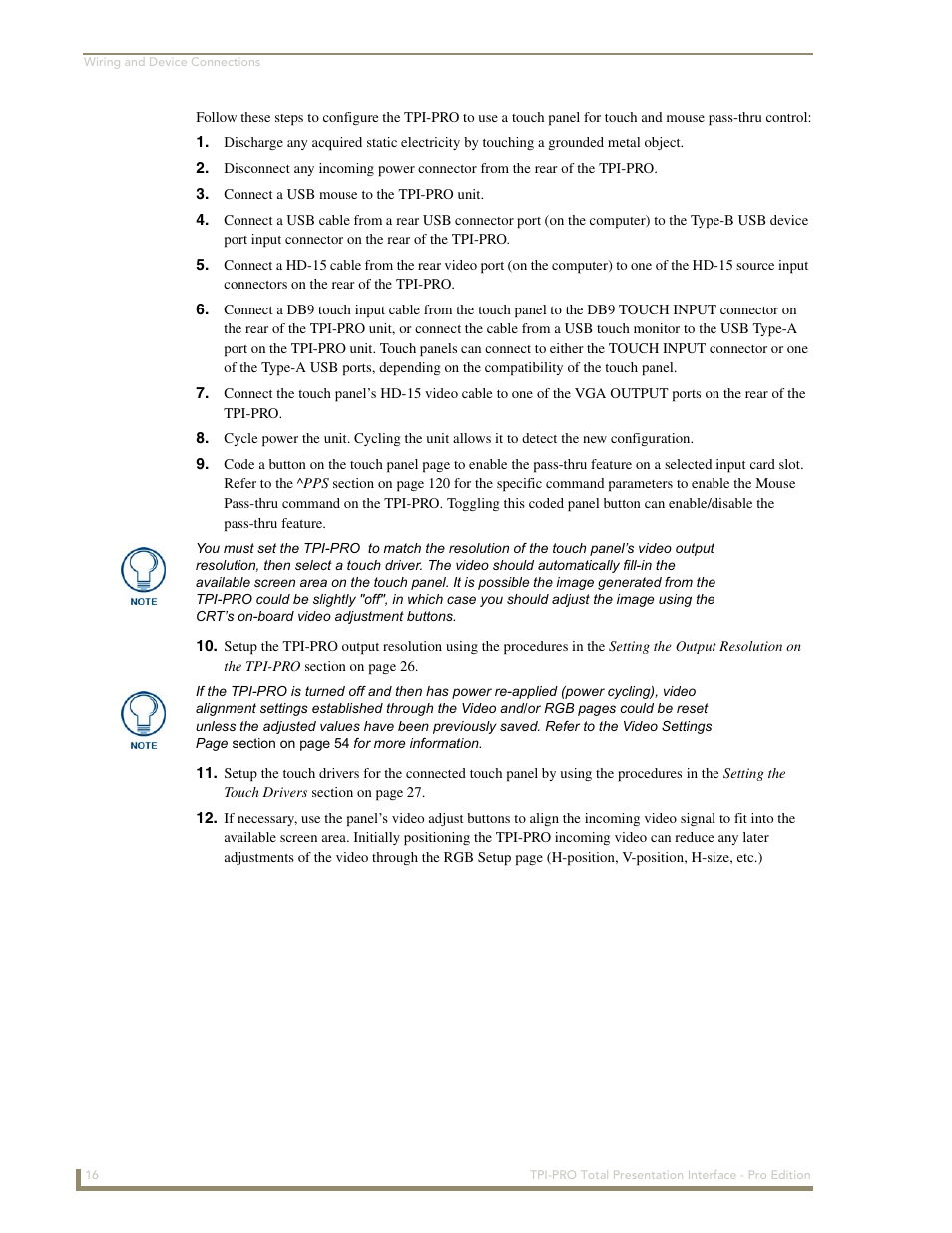 AMX TPI-PRO-2 User Manual | Page 22 / 148