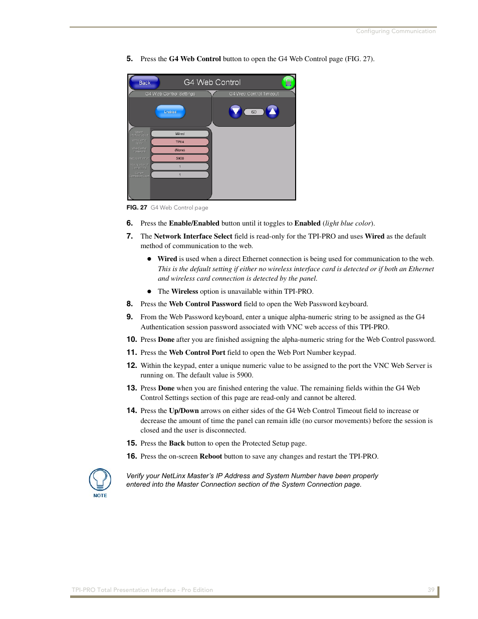 AMX TPI-PRO-2 User Manual | Page 45 / 148